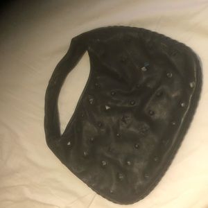 Bottega Veneta , Black leather shoulder bag